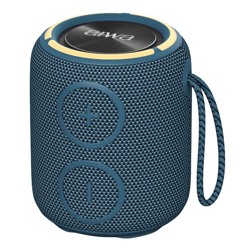 Портативная Колонка Bluetooth AIWA PAS-H100 dark blue 8 Вт x 2, TWS, 3,6В/2500мАч, 5В/1А, TYPE-C.
