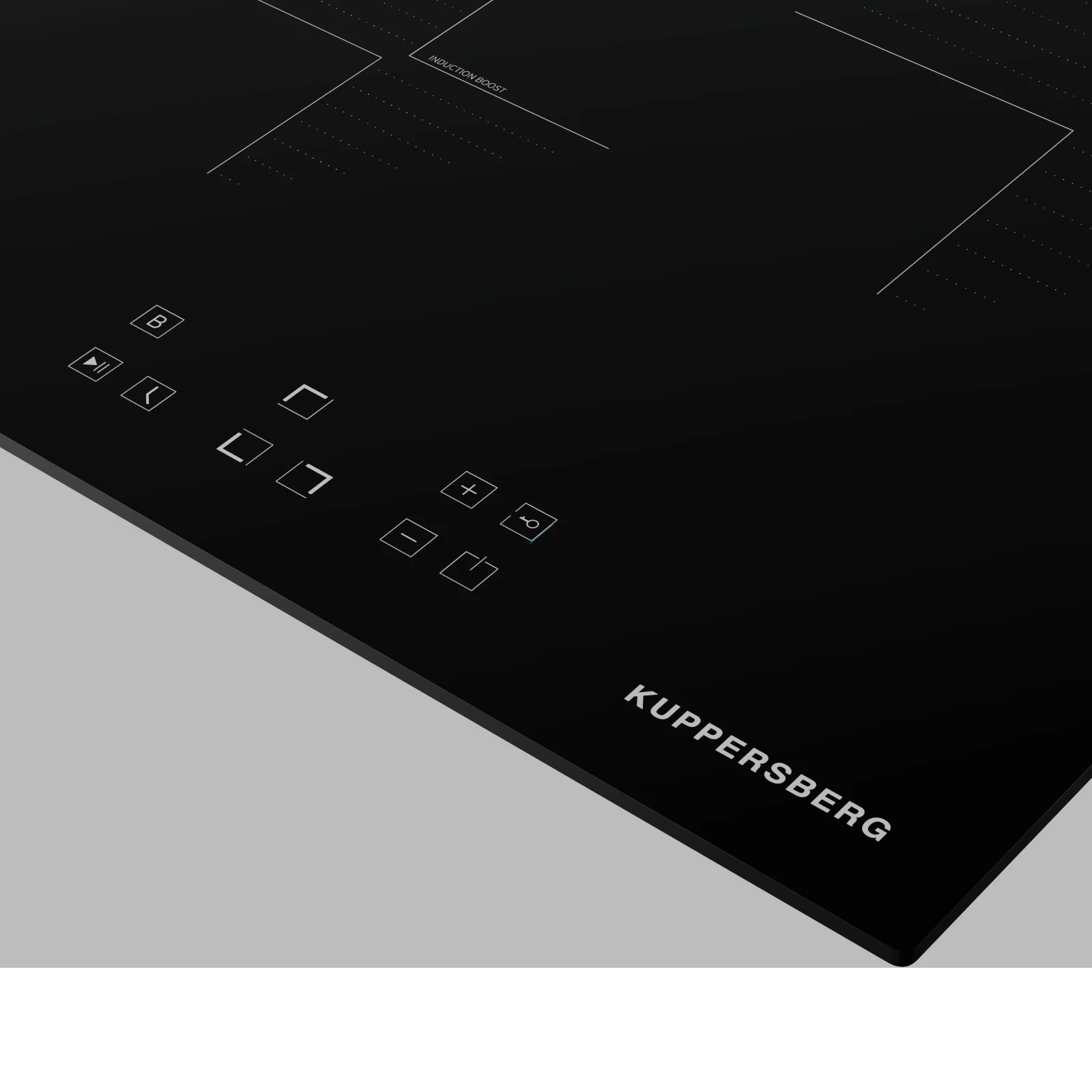 Индукционная варочная панель Kuppersberg ICI 604 60 см, индукция, High-Tech, inverter, прямой край, 9 уровней мощности, бустер, Stop and Go, автоматич