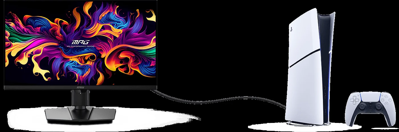 Монитор MSI 26,5" MPG 271QR QD-OLED X50, 16:9, QD-OLED, 2560x1440, 0,03ms, 300cd, 500Hz, HDMI, DP, USB, USB-C, HAS