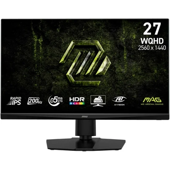Монитор MSI 27" MAG 272QPF E20, 16:9, IPS, QHD, 0,5ms, 300cd, 200Hz, HDMI, DP, HAS