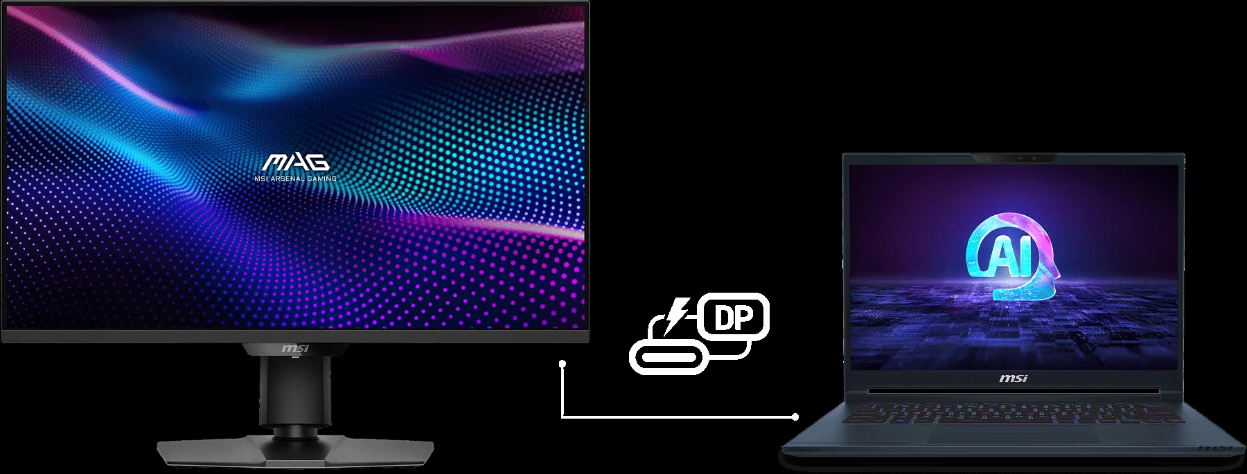Монитор MSI 27" MAG 274UPDF E16M, 16:9, IPS Mini-LED, UHD/FHD, 0,5ms, 400cd, 160Hz/320Hz, HDMI, DP, USB-C, HAS