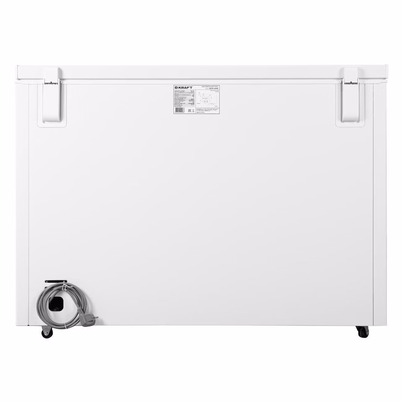 Морозильный ларь KRAFT BD (W)-340RX общий объем 340л полезный объем 318л 13,5 кг / сутки