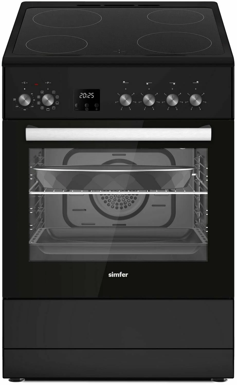 Электроплита Simfer F66VB09025 черная эмаль