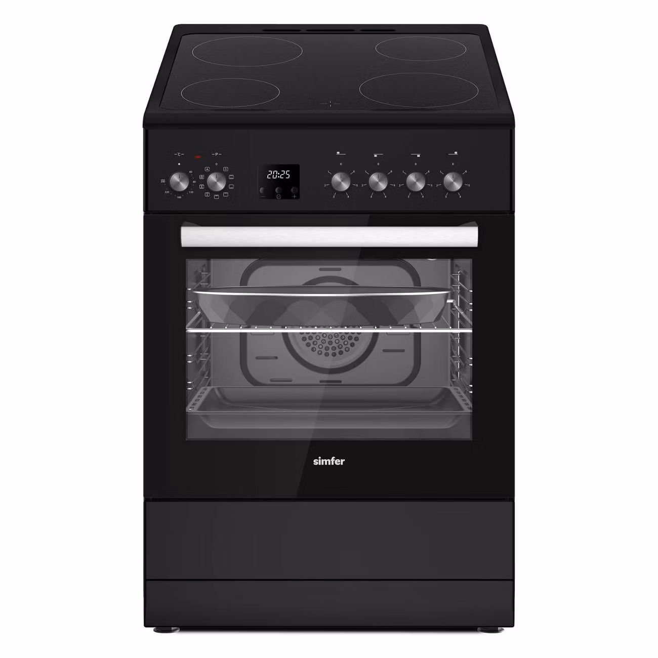 Электроплита Simfer F66VB09025 черная эмаль