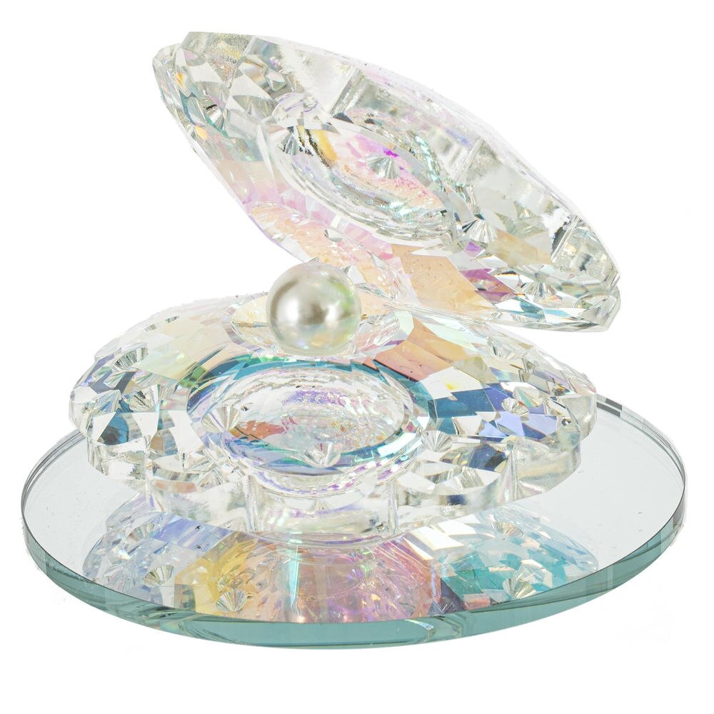Фигурка декоративная "Жемчужина в раковине", L9,5 W9,5 H7,5 см