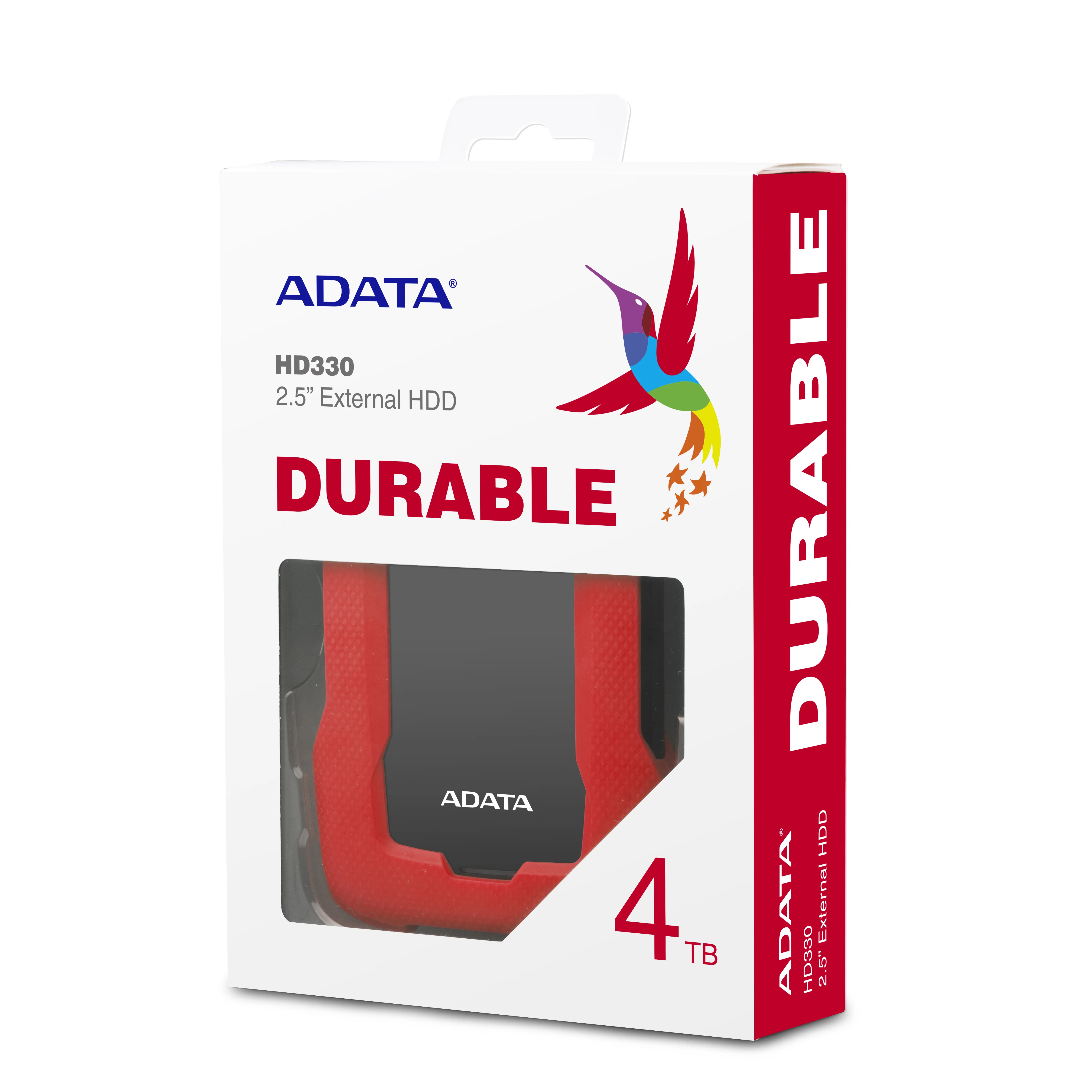 Внешний жесткий диск 2TB A-DATA HD330, 2,5" , USB 3.2, красный