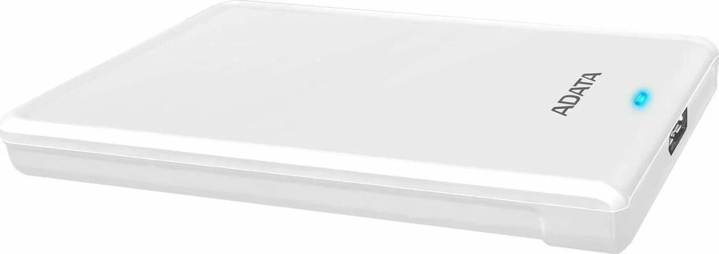 Внешний жесткий диск 2TB A-DATA HV620S, 2,5" , USB 3.2, Slim, белый