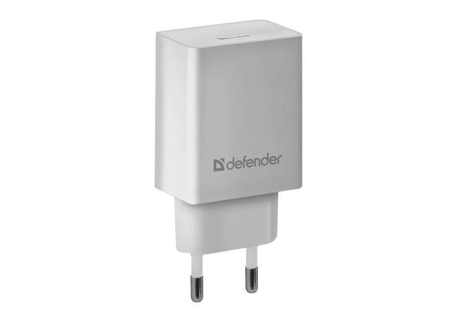 Defender Сетевой адаптер EPA-10 белый, 1хUSB, 5V/2.1А, пакет
