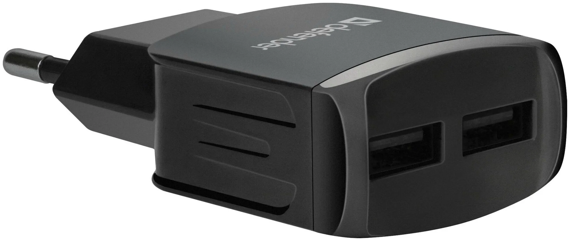 Defender Сетевой адаптер EPA-13 черный, 2xUSB, 5V/2.1А, пакет