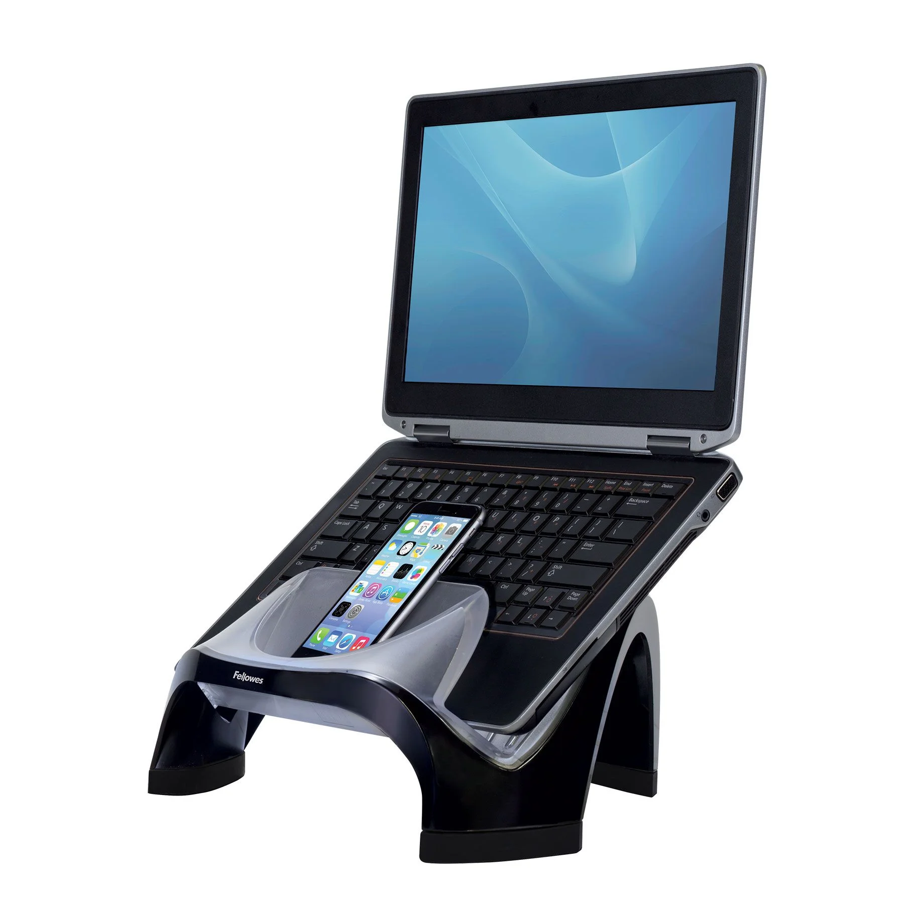 Fellowes® Подставка для ноутбука Smart Suites, USB HUB x 4 порта.