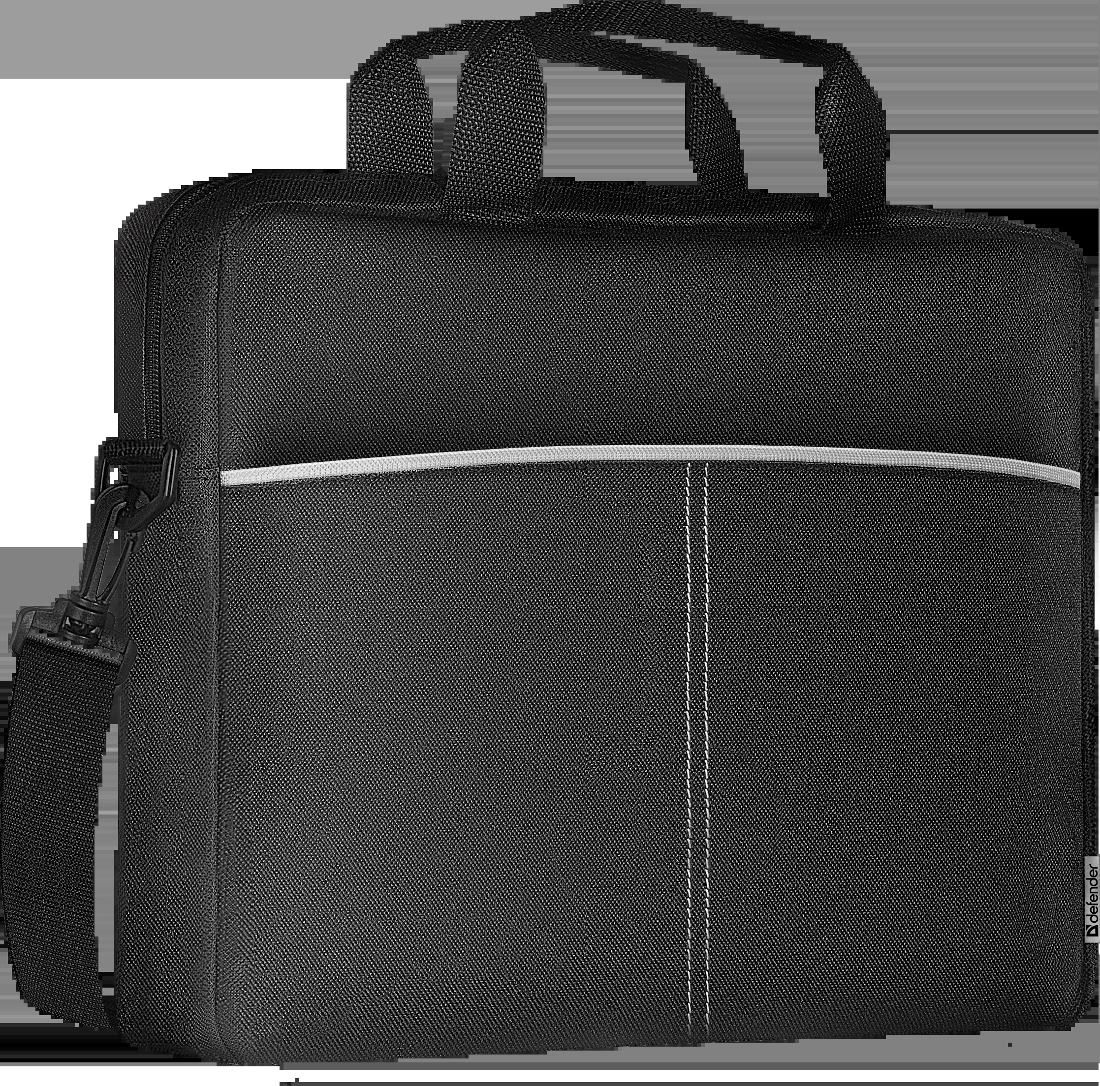 Defender Сумка для ноутбука Lite 15.6" черный, усиленные стенки, регулируемый, съемный плечевой ремень.