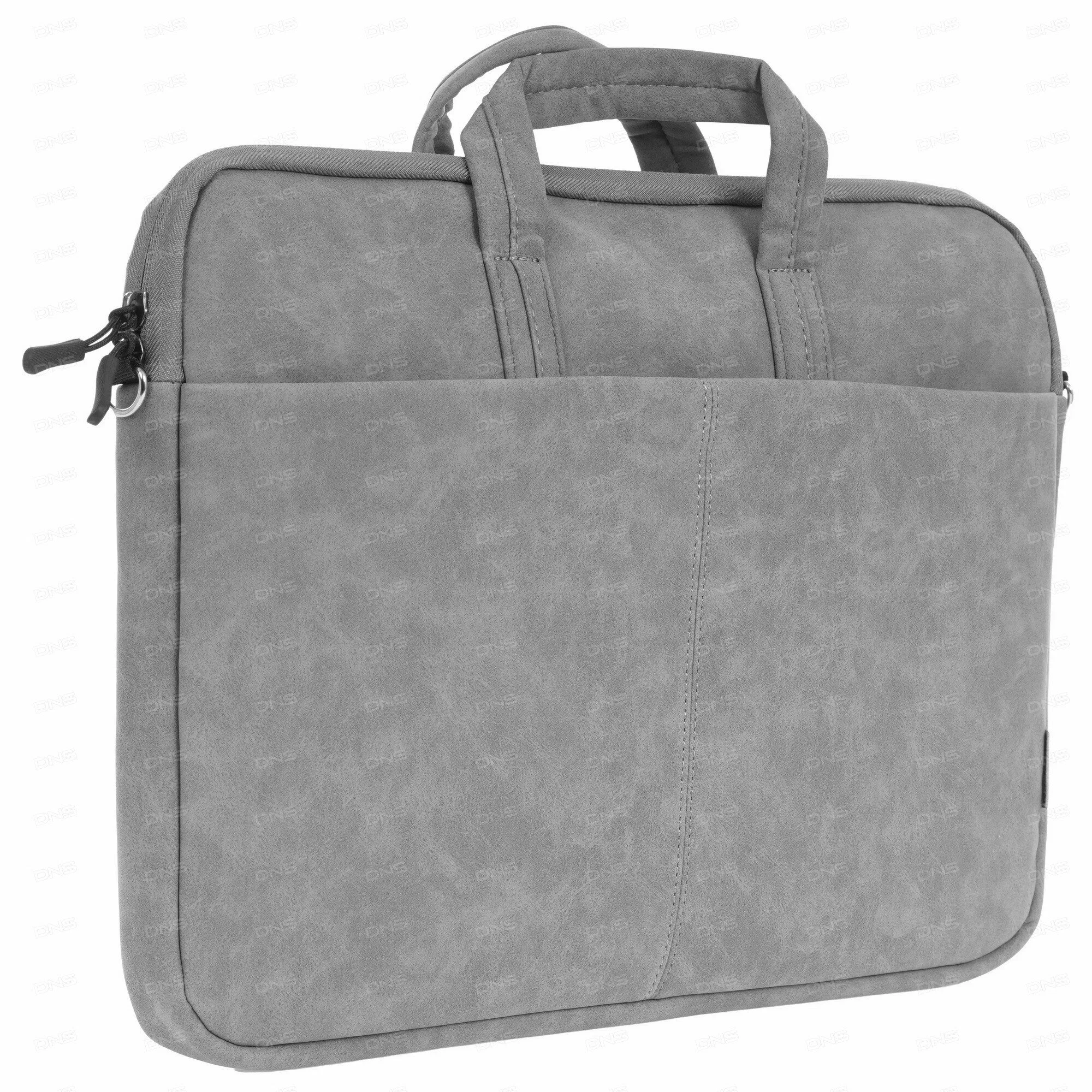 Defender Сумка для ноутбука Solid 15.6" PU кожа, доп. карман, плечевой ремень, серый.