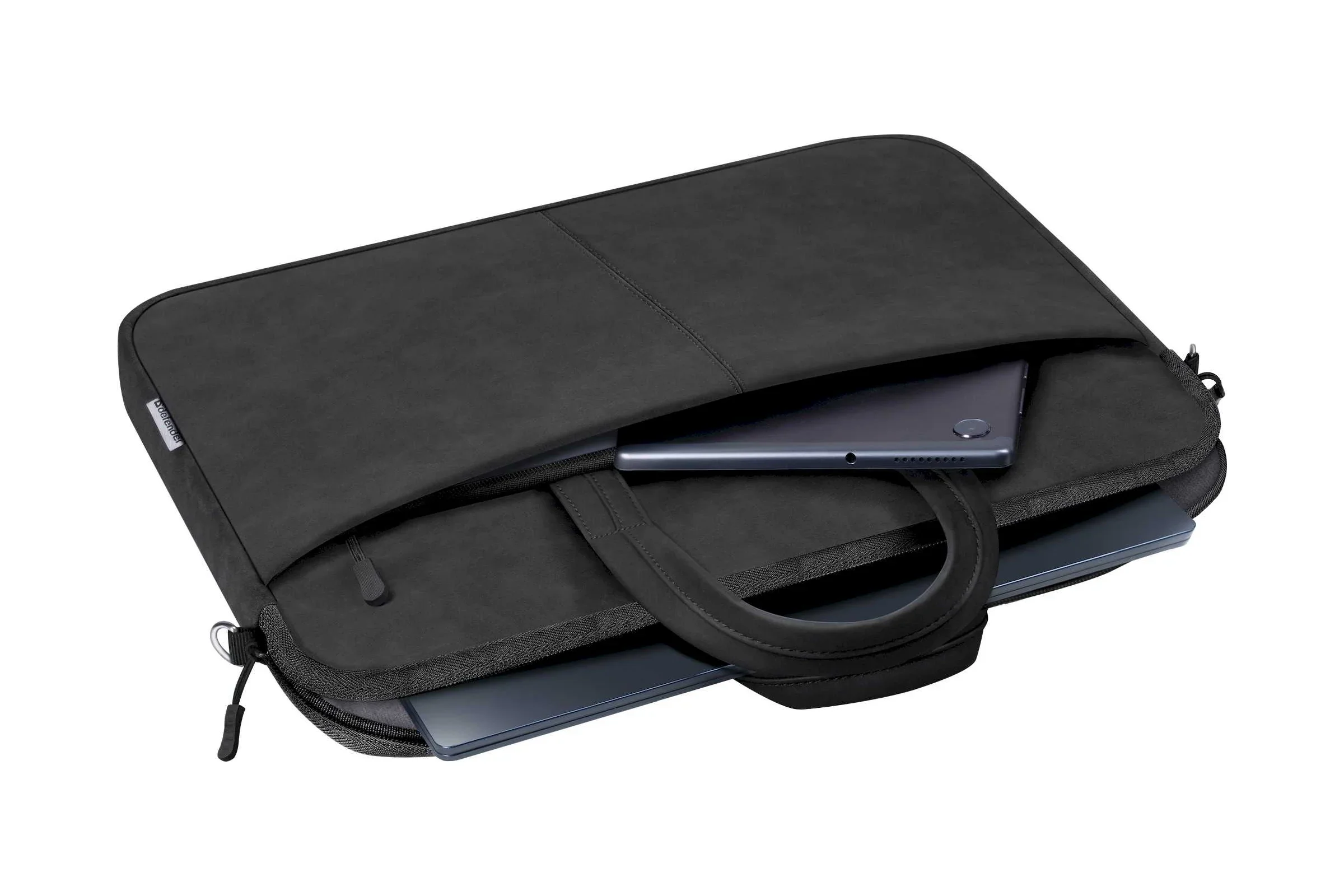 Defender Сумка для ноутбука Solid 15.6" PU кожа, доп. карман, плечевой ремень, черный.
