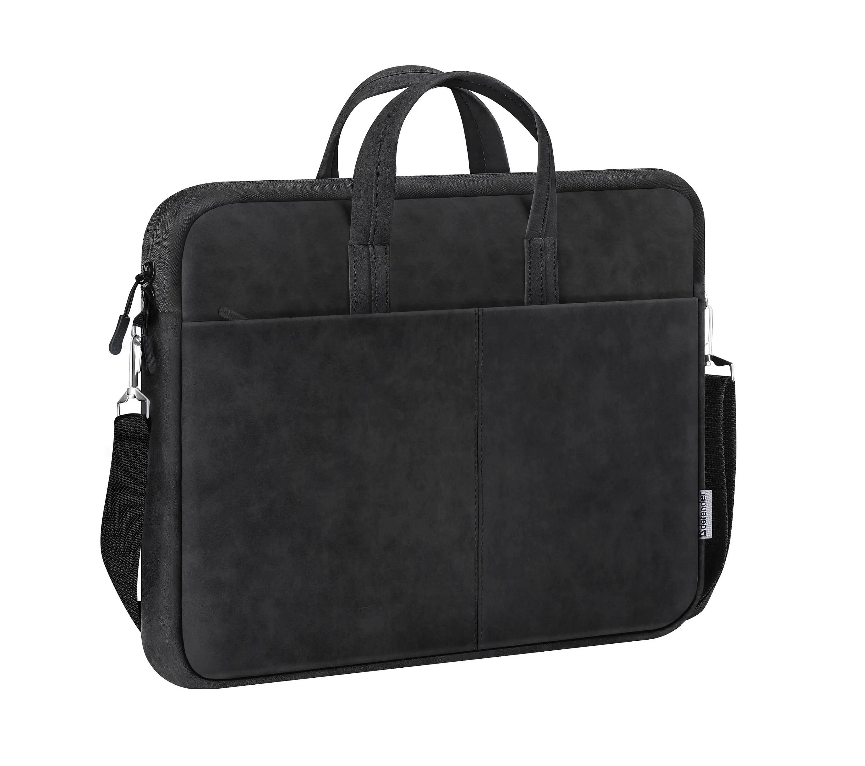 Defender Сумка для ноутбука Solid  15.6" PU кожа, доп. карман, плечевой ремень, черный.