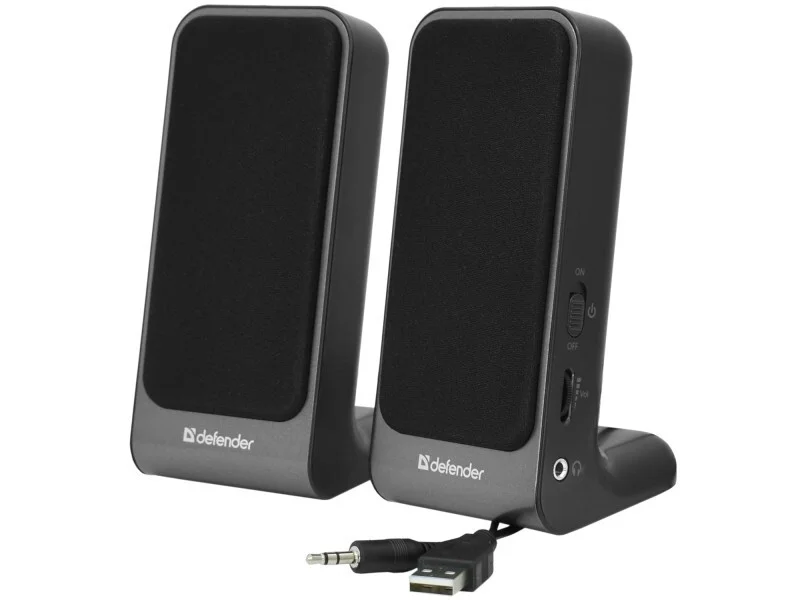 Defender Активная система 2.0 SPK-225 2x2 Вт, USB пит, раз. д. науш.