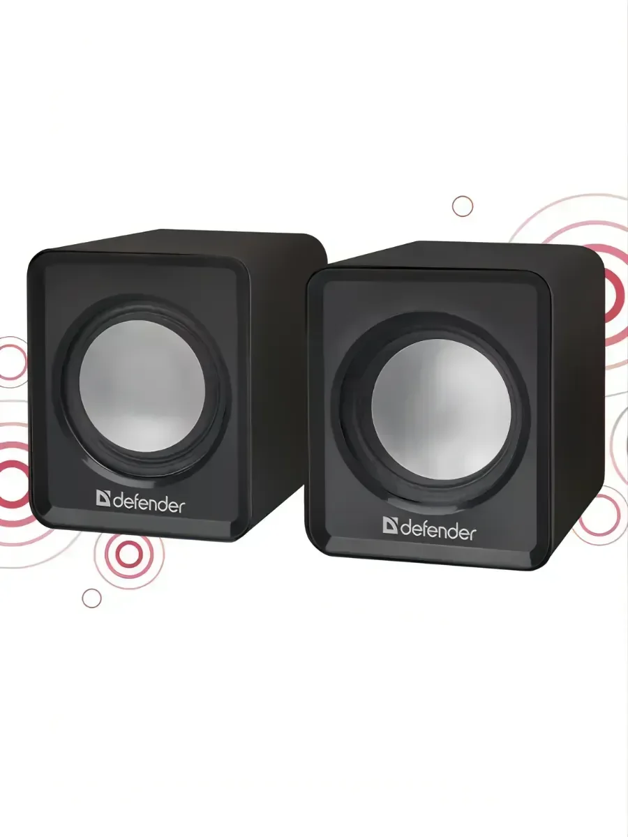 Defender Акустическая система 2.0  SPK 22 / 2 х 2,5 Вт / 3,5-мм джек / питание от USB / 200–18 000 Гц / черный