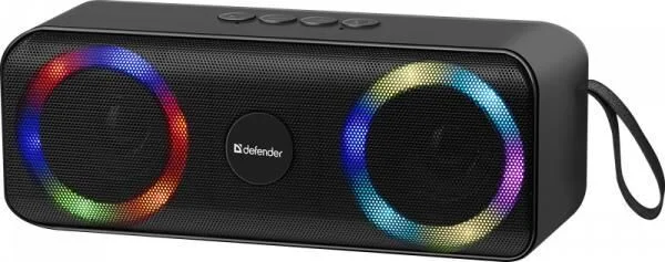 Defender Портативная колонка Q1 10Вт, Light/BT/FM/USB/TF/AUX