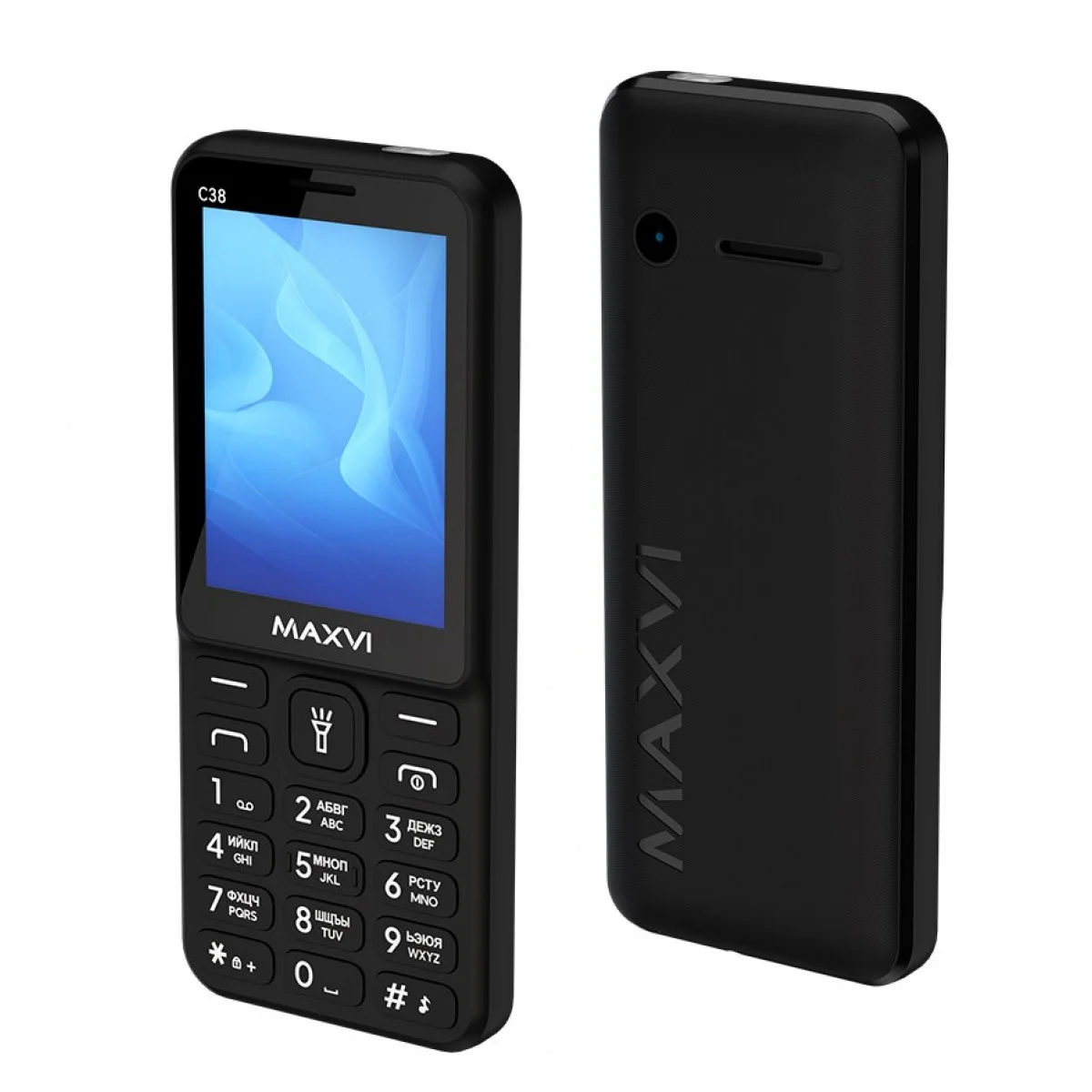 Мобильный телефон Maxvi C38 черный