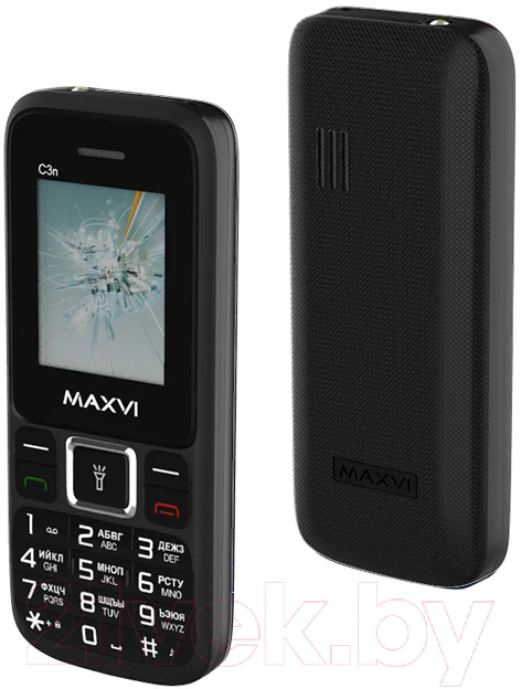 Мобильный телефон Maxvi C3n черный