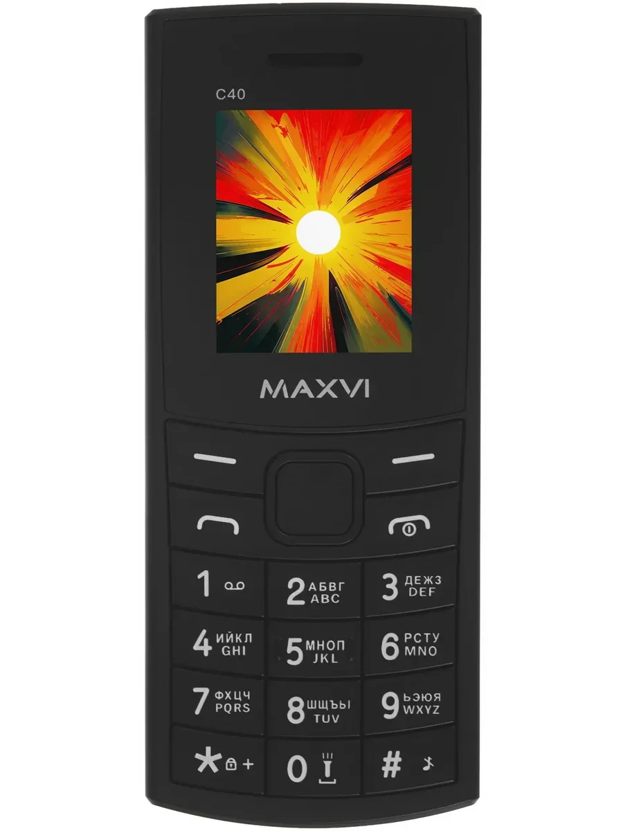 Мобильный телефон Maxvi C40 черный