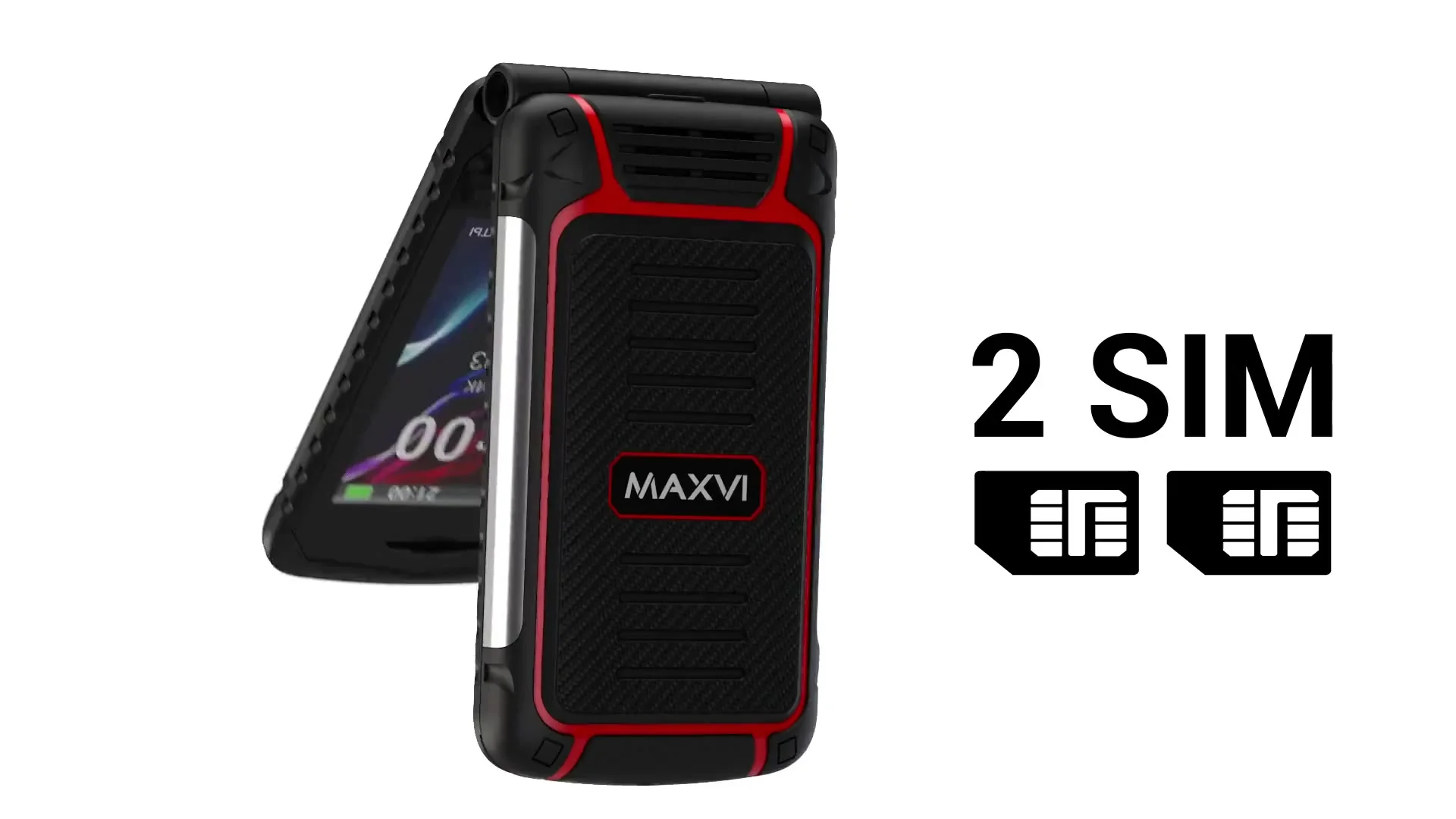 Мобильный телефон Maxvi E10 красный