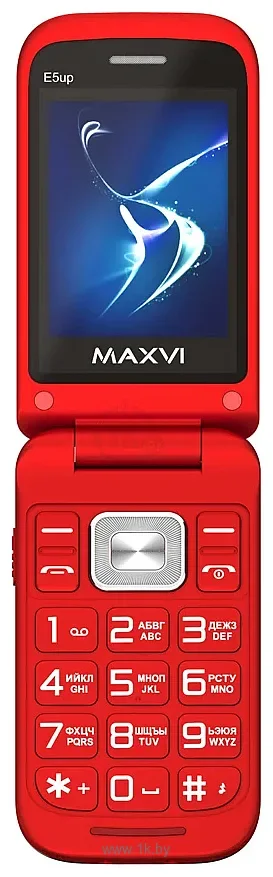 Мобильный телефон Maxvi E5 up красный