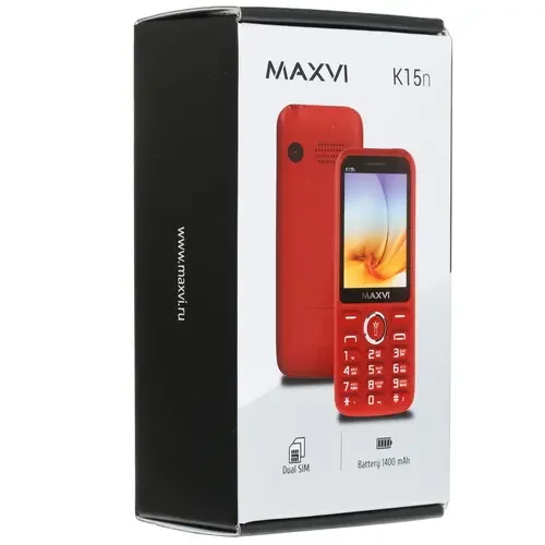 Мобильный телефон Maxvi K15n 4G черный