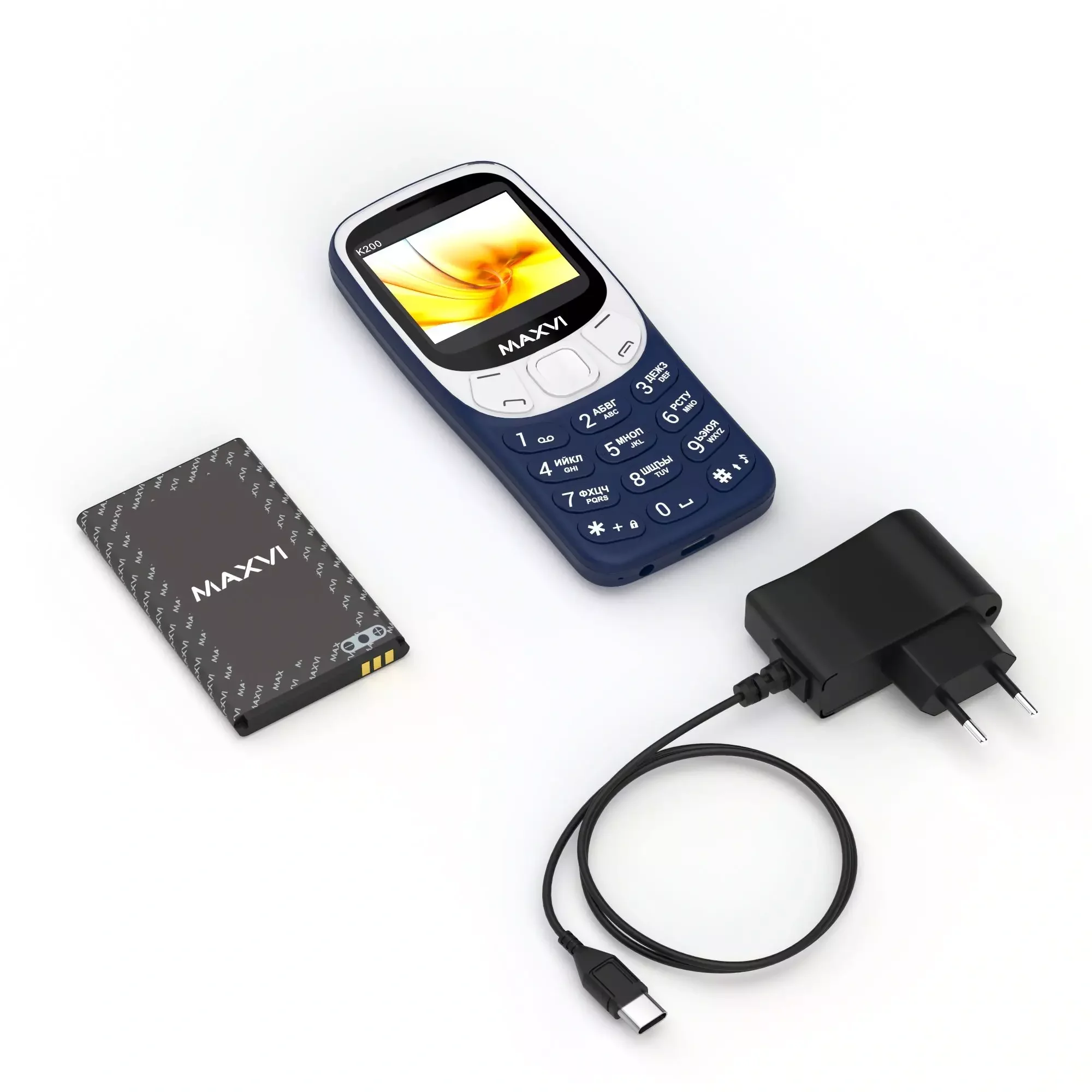 Мобильный телефон Maxvi K200 синий