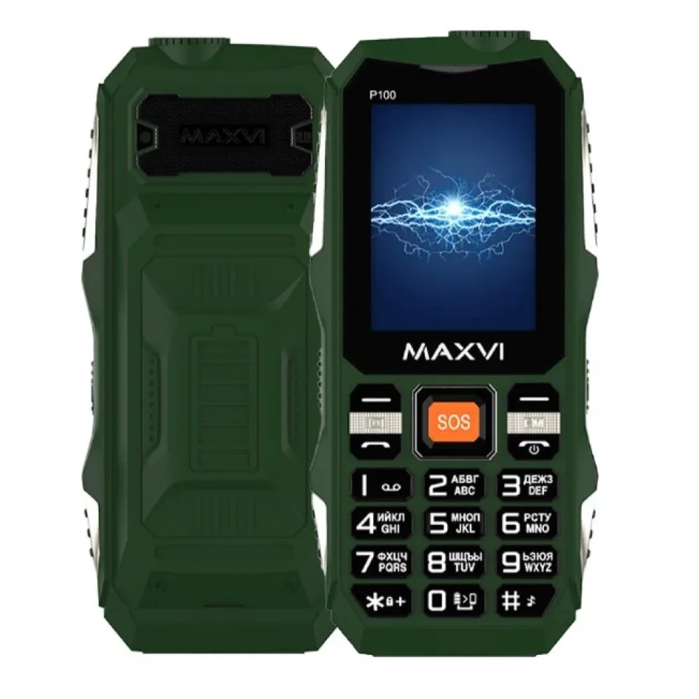 Мобильный телефон Maxvi P100 зеленый