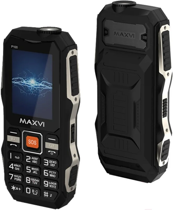 Мобильный телефон Maxvi P100 черный