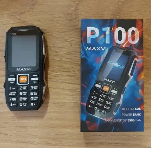 Мобильный телефон Maxvi P100 черный