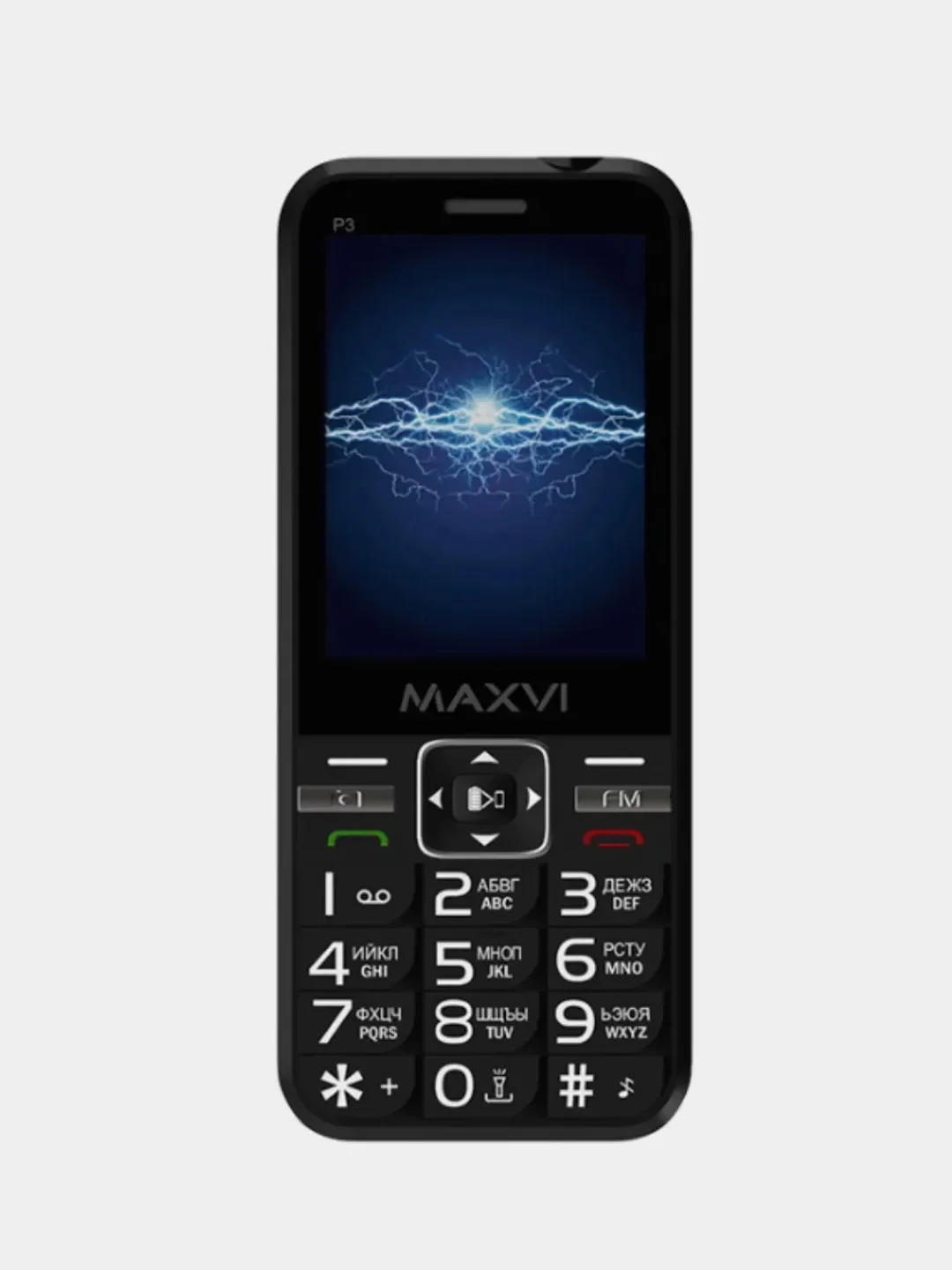 Мобильный телефон Maxvi P3 черный