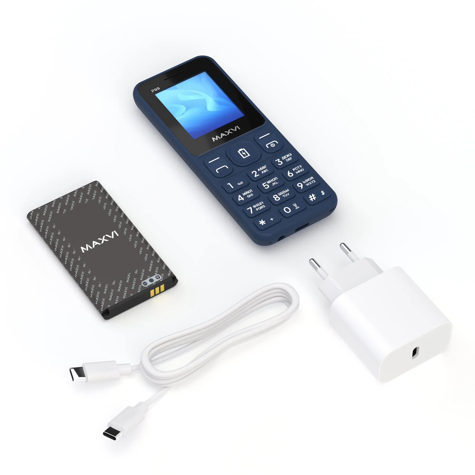 Мобильный телефон Maxvi P99 синий