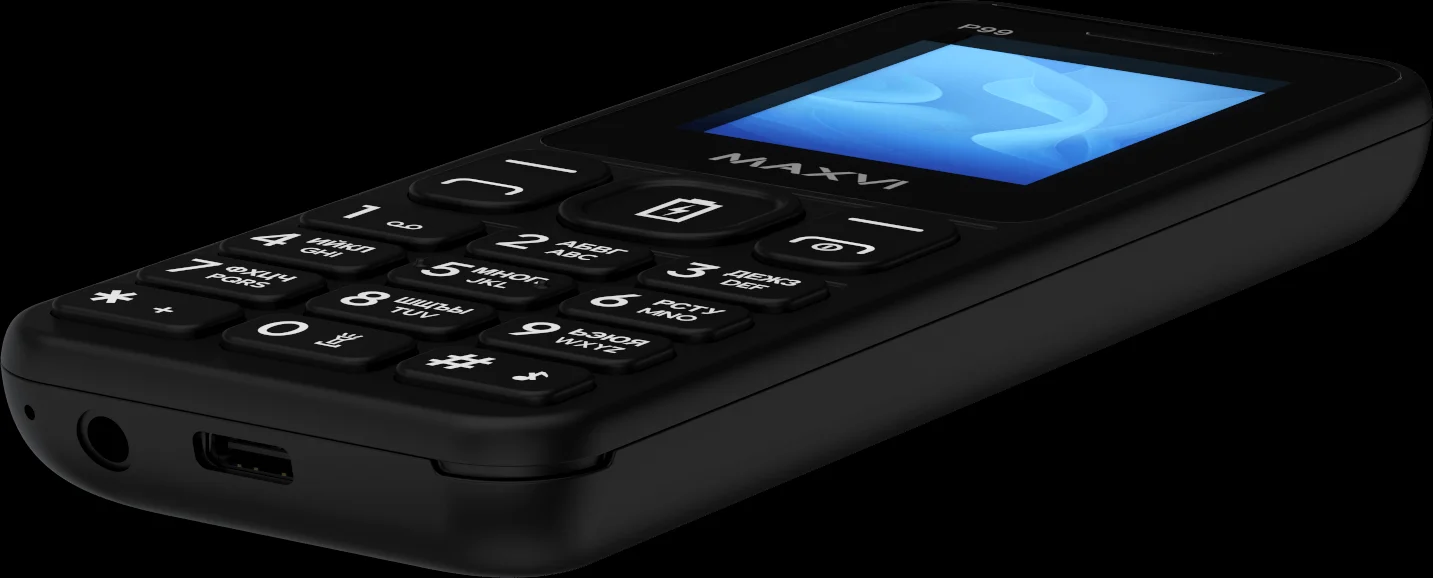 Мобильный телефон Maxvi P99 черный