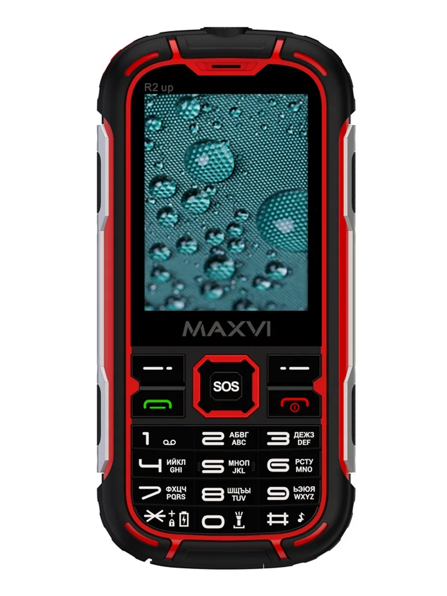 Мобильный телефон Maxvi R2 up красный