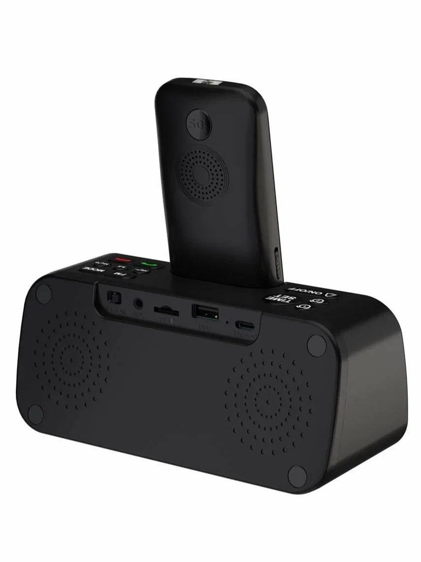 Мобильный телефон Maxvi RT-03 + док-станция, черный