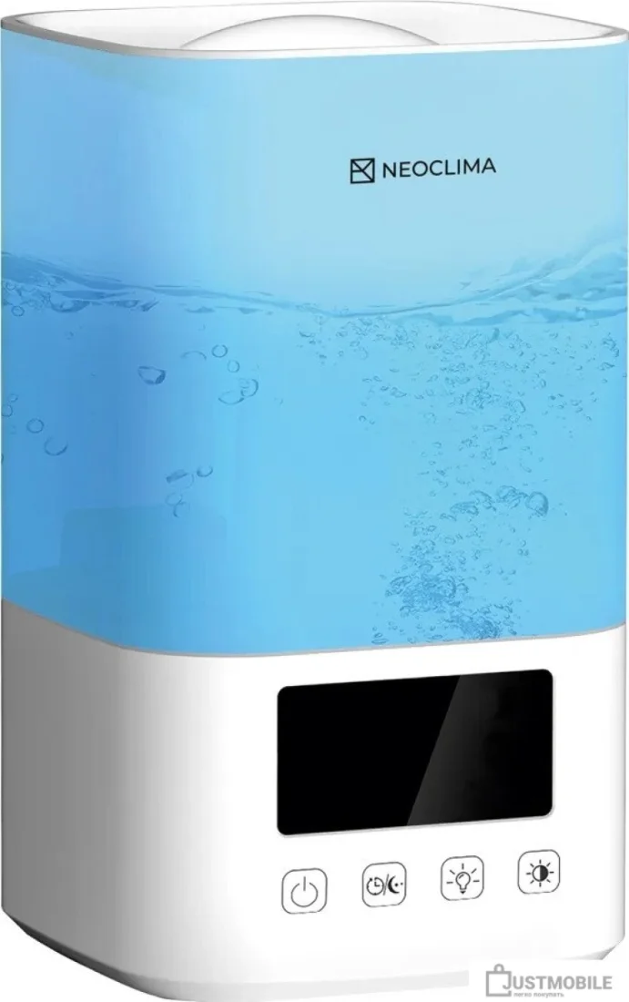 Увлажнитель воздуха Neoclima Vision LED 2.5L белый, 25 м², 2.5 л