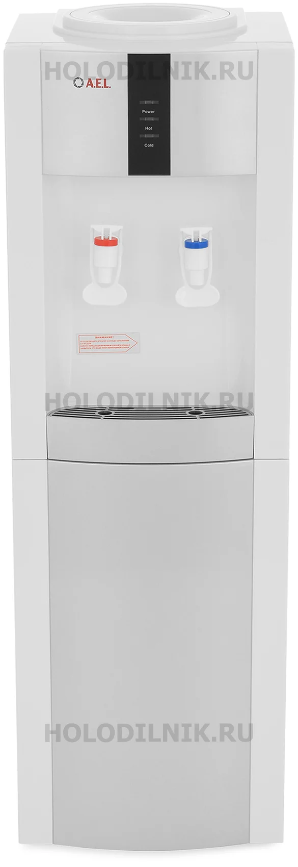 Кулер для воды AEL LC-AEL-47, верхняя загрузка, нагрев 90 °С, охлаждение 10 °С, белый/серебристый