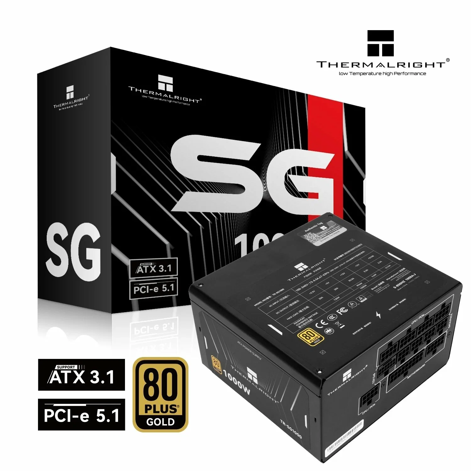 Блок питания Thermalright 1000W 80+ Gold (TR-TG1000)
