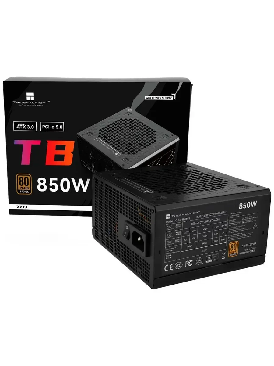 Блок питания Thermalright 850W 80+ Bronze (TR-TB850S)