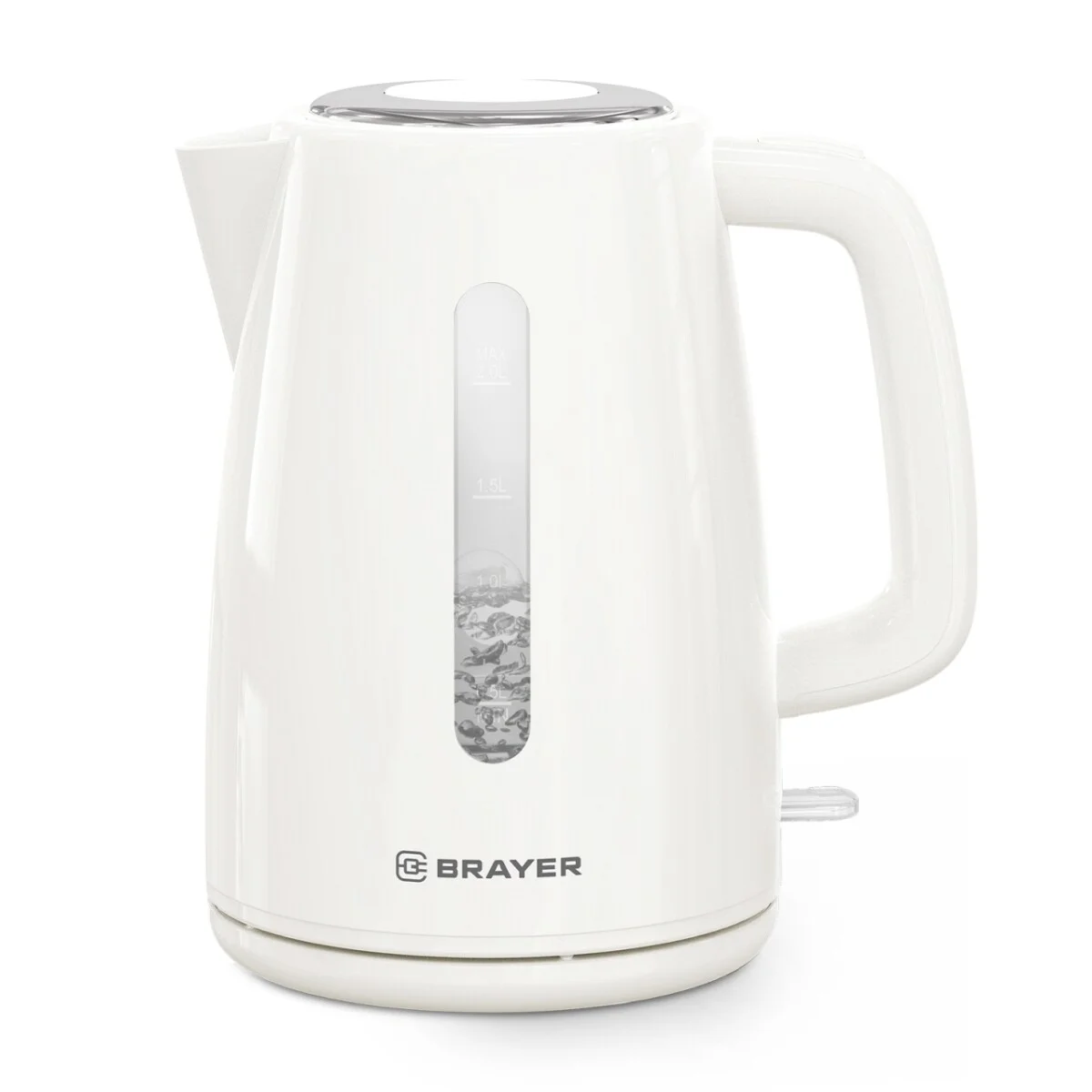 Эл,чайник BRAYER BR1058WH ,2200 Вт, 2 л, STRIX, пластик.корп,автооткл.при.закип.
