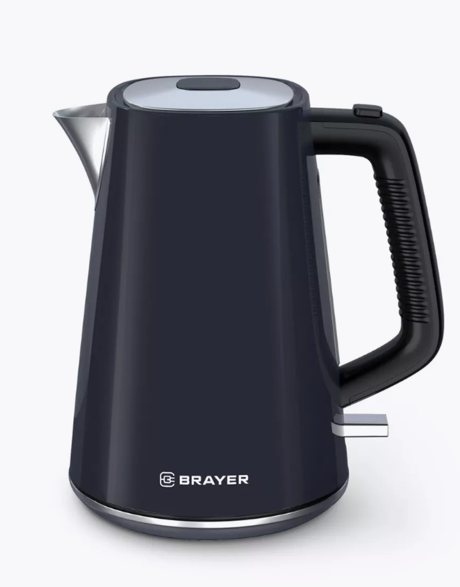 Эл,чайник BRAYER BR1073, STRIX, 2200 Вт, 1,7 л, стальн.корп,автооткл.при закип