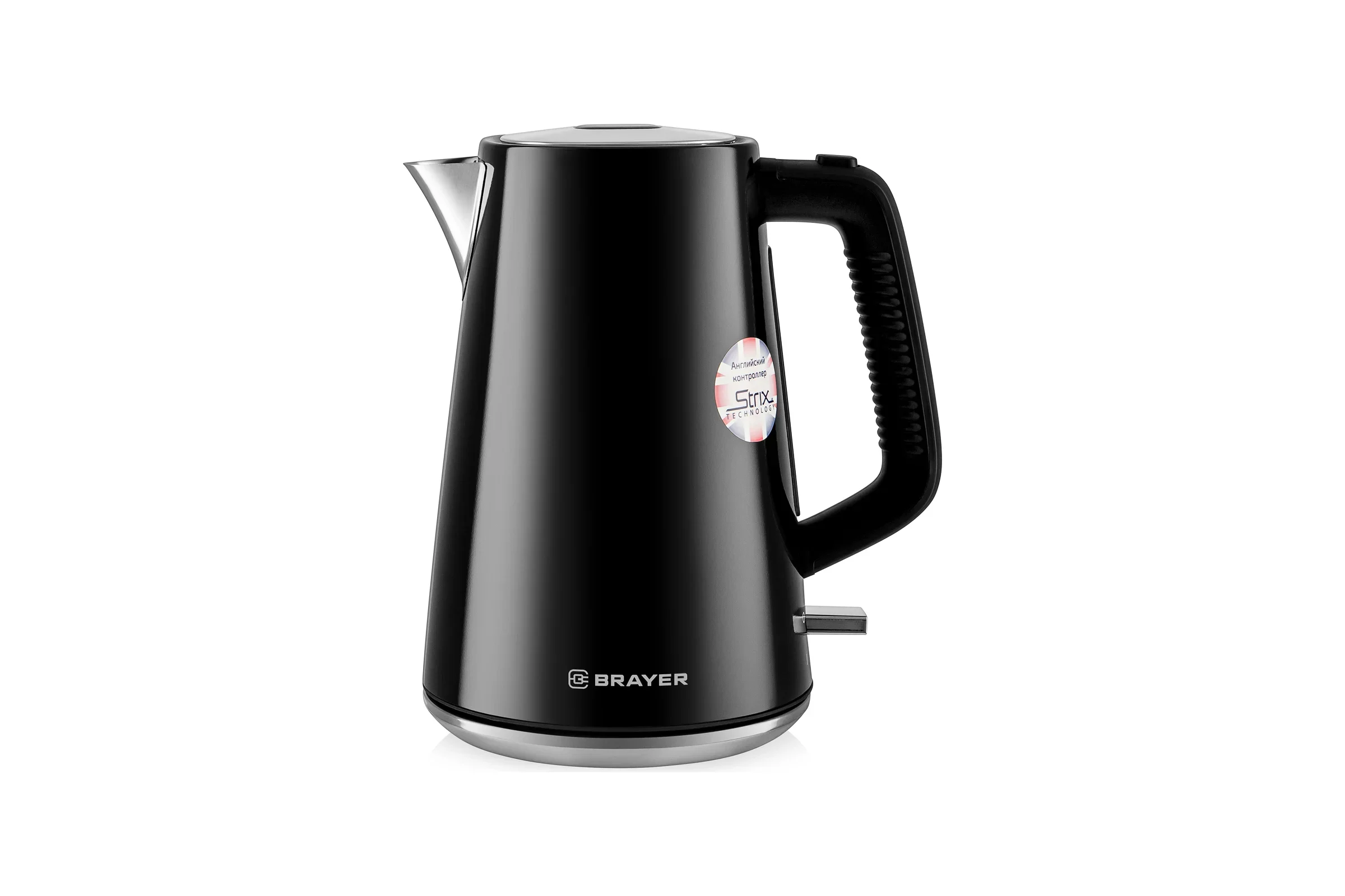 Эл,чайник BRAYER BR1073, STRIX, 2200 Вт, 1,7 л, стальн.корп,автооткл.при закип