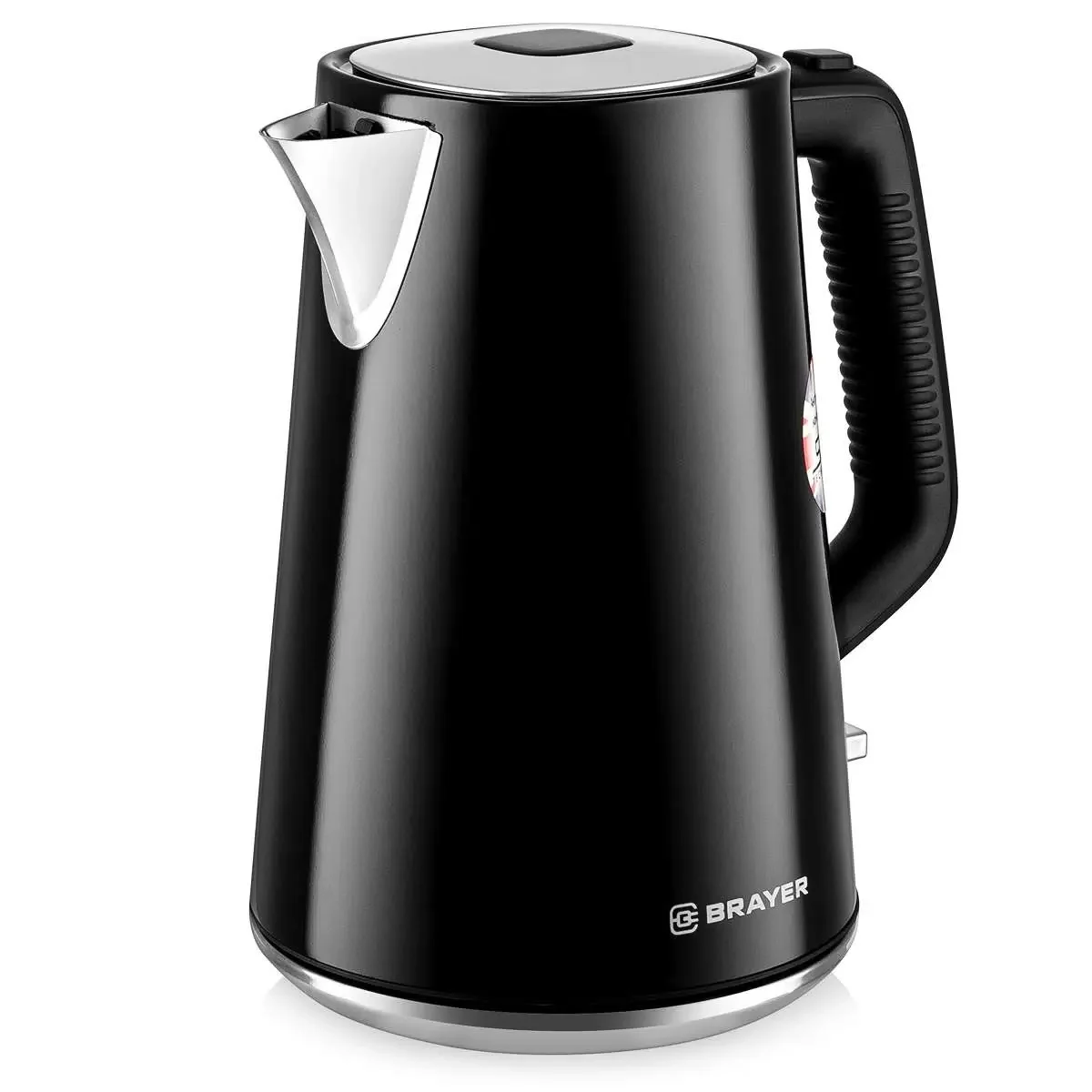 Эл,чайник BRAYER BR1073, STRIX, 2200 Вт, 1,7 л, стальн.корп,автооткл.при закип