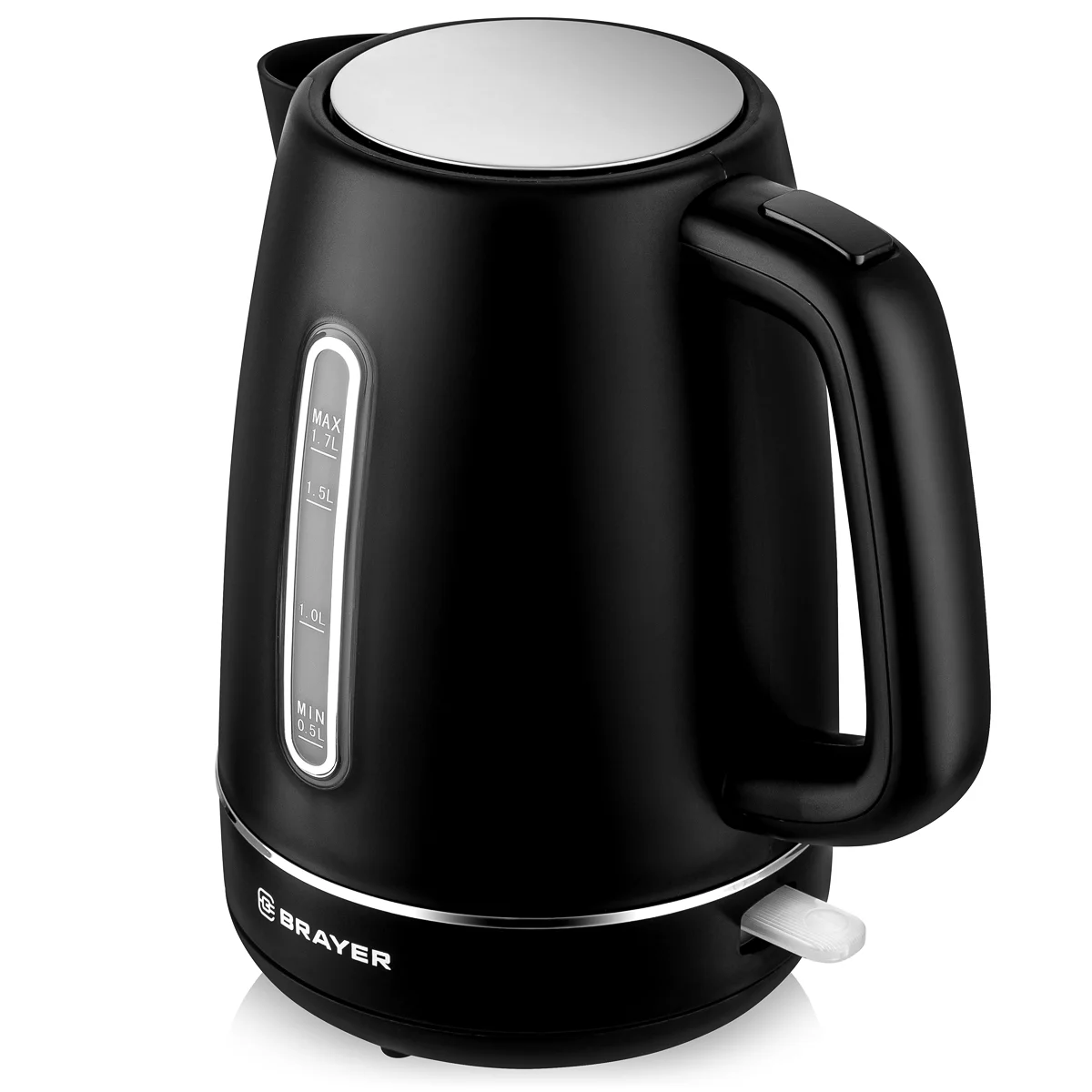 Эл,чайник BRAYER BR6103BK, 2200 Вт, 1,7 л, платик.корп, STRIX, автоотключ