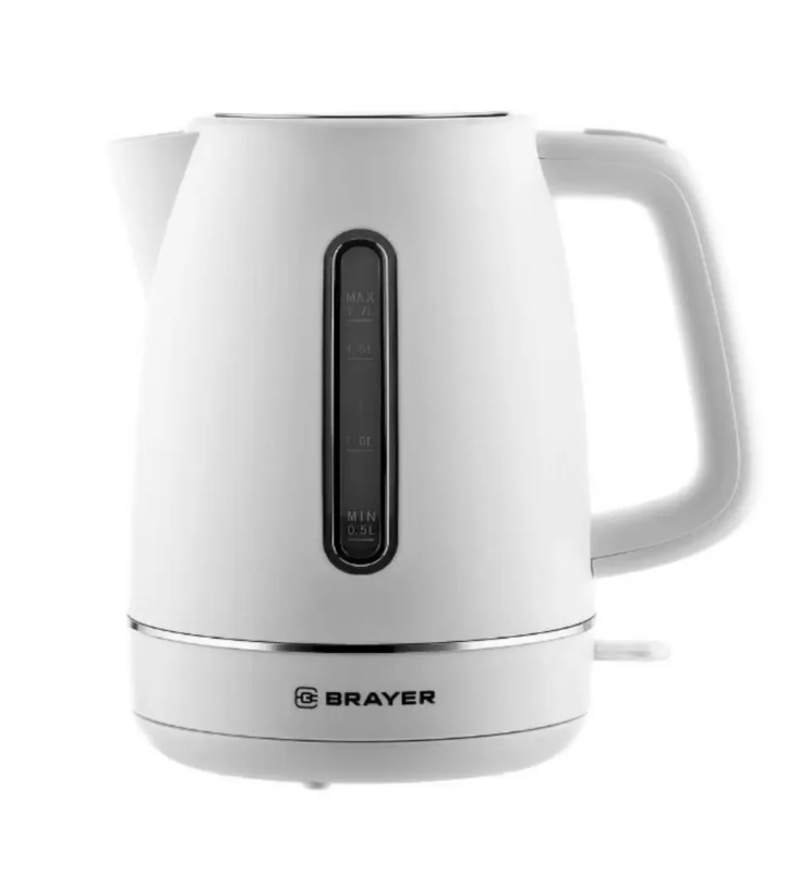 Эл,чайник BRAYER BR6103WH, 2200 Вт, 1,7 л, платик.корп, STRIX, автоотключ