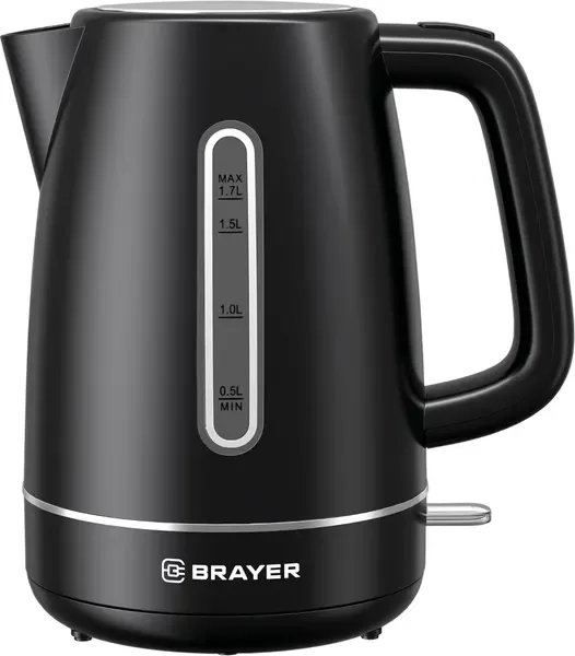 Эл,чайник BRAYER BR6103WH, 2200 Вт, 1,7 л, платик.корп, STRIX, автоотключ