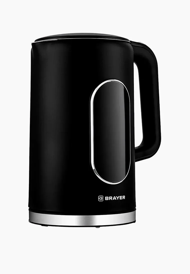 Эл,чайник BRAYER BR6107BK, 2200 Вт, 1,7 л, Cool Touch, cенсорное управл, автоотключ