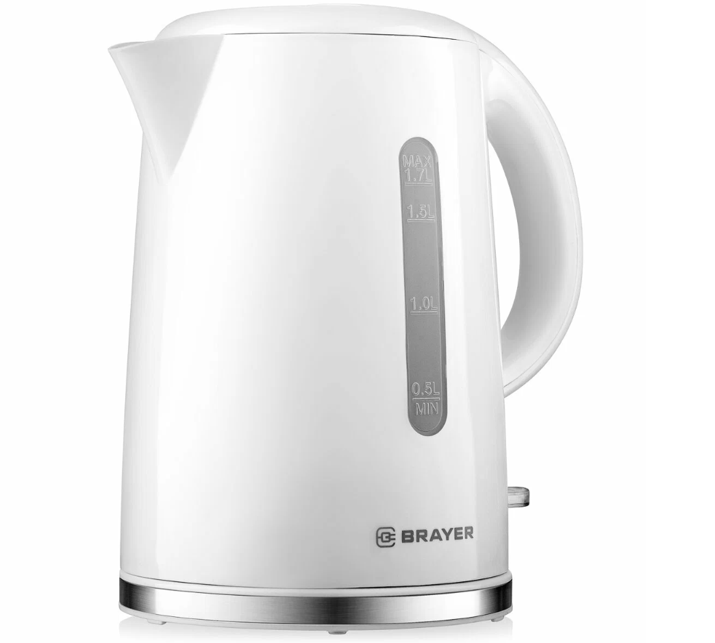 Эл,чайник BRAYER BR6108, 2200 Вт, 1,7 л, пласт.корп,шкала,автооткл.при.закип,подсвет