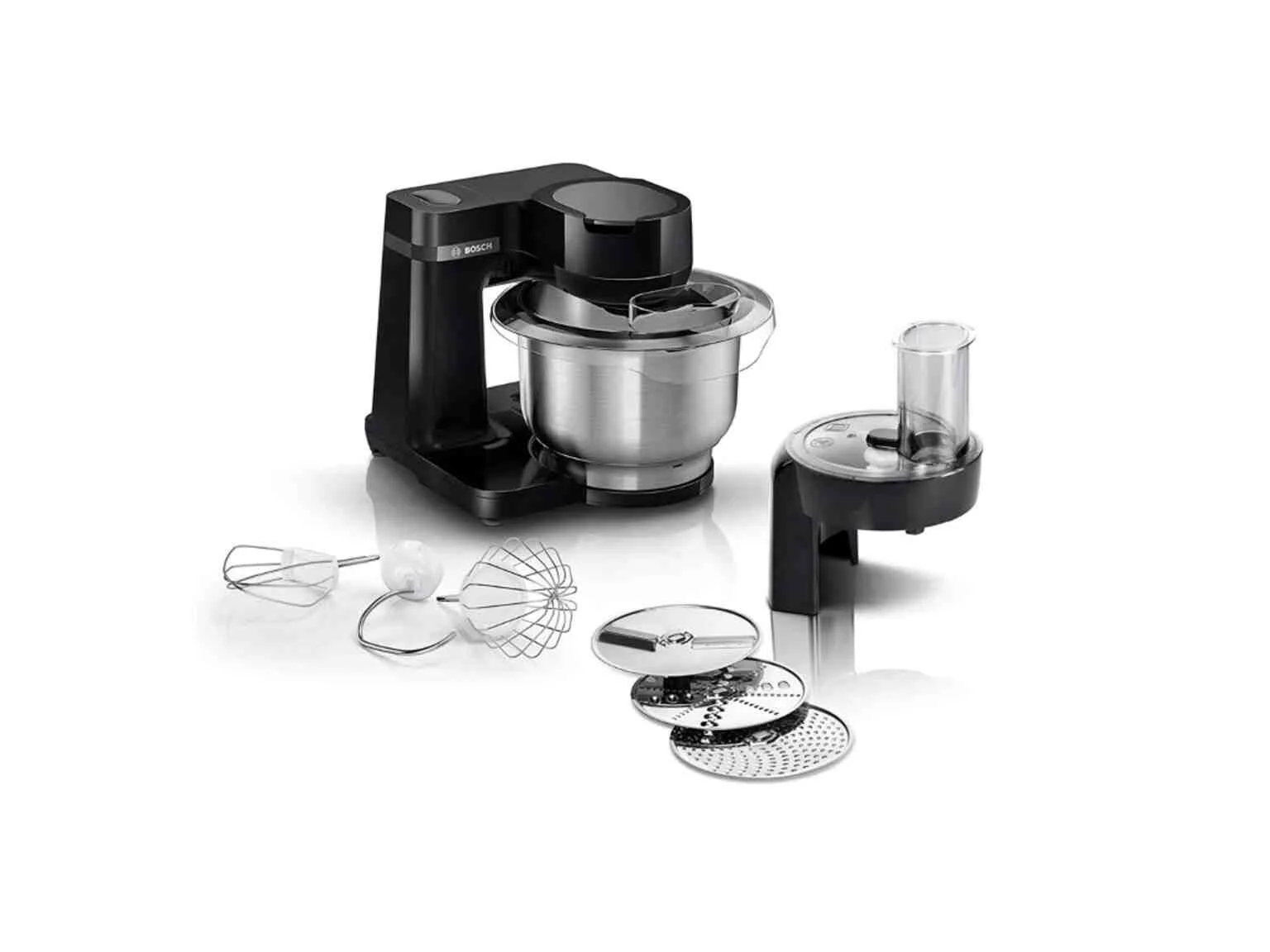 Кухонный комбайн Bosch MUMS2EB01, черный 700Вт, чаша 3,8л, 6 насадок